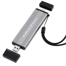 M.2 NVME PCIe SSD-HöLje med USB C 3.1 Gen 2 USB3.0 Till M.2 M Key HDD-HöLje för 2230 2242 2260 2280