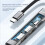 For Android Mobile Phone Computer Tablet Portable PD Charging Hub Type-C USB C Expansion Dock,Grey 8