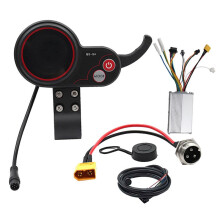 QS-S4 36V-60V Duimgas LCD Display Meter+48V 800W Controller Kit voor Zero 8 9 10 8X 10X Elektrische Scooter 6PIN