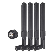 4 STÜCKE Dualband-WLAN-Antenne 2,4 GHz 5 GHz 5,8 GHz 8DBi MIMO RP-SMA-Steckerantenne für WLAN-Router-WLAN-Netzwerkkarte