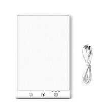 Ljusterapilampa SAD Light LED Happy Mood Light Touch Dimbar Nattlampa, UV-Fri, Timerfunktion, för Hem/Resor