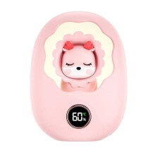 Handwarmer Winter Draagbare USB Oplaadbare Zak Handwarmer Mobiele Power Snelle Verwarming Kleine Fee Roze