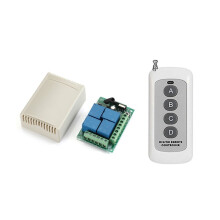 Drahtloser Fernbedienungsschalter mit 4-Kanal-433-MHz-Garagenfernbedienung