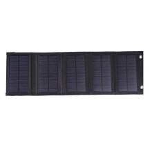 Almohadilla de Carga Solar TeléFono Celular Bolsa Plegable Solar Impermeable Al Aire Libre 5 Cargador Solar Plegable Multifuncional Plegable