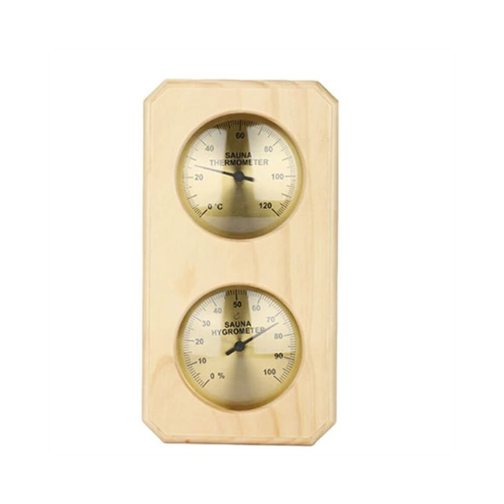 Sauna Thermometer 2 In 1 Wooden Sauna Hygrothermograph Indoor Celsius Thermometer & Hygrometer For Hotel Or Sauna Room 6031645501182