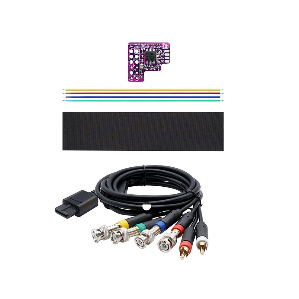 N64 Rgb Mod+Rgb Cable For N64 Ntsc Consoles Rgb Module Chip For 64 Ntsc Modified Rgb Output Module 6032033461415