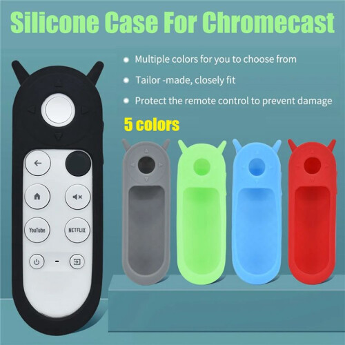Couvercle en Silicone pour TéLéCommande  Chromecast 2020 AntidéRapant Antichute BoîTier de TéLéCommande A 2