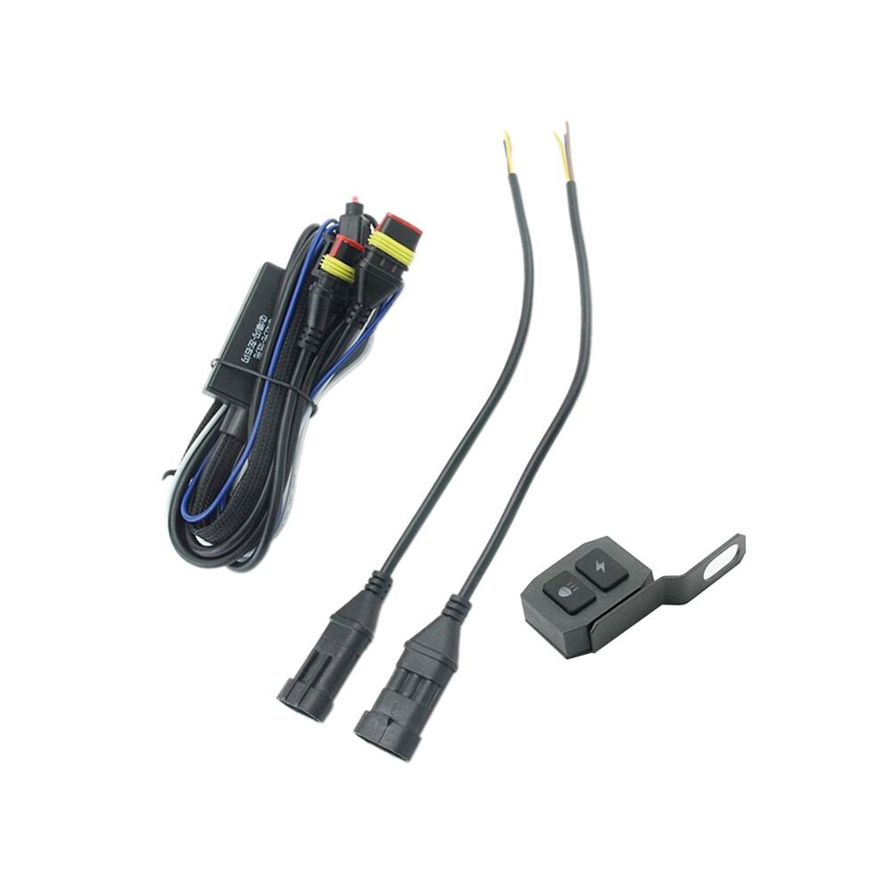 Motorcycles Led Fog Wiring Harness Relay Wire For Motorbike Motorcycle Fog Led With Flash Controller Light 6032740232599