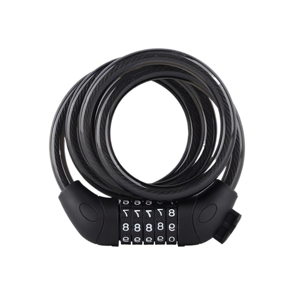 Motorcycle Bike Security Lock Cable 5Digit Code 1200Mm X 12Mm Steel Bicycle Disc Lock 9187378436424