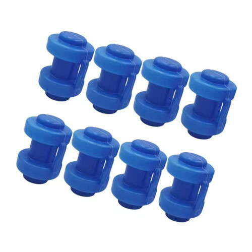 8pcs Durable Plastic Trampoline Pole Caps Replacement for Secure Safety Net and WearResistant Use