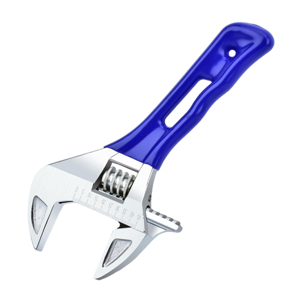 8 Inch Stubby Adjustable Wrench With Wide Jaw Opening And Metric Scale For Confined Spaces 9199774095921
