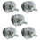 5X Retro Bicycle Bike Accessory Front Light Bracket Vintage 3LED Headlight (Silver) 1