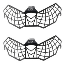 2X Motorcycle Headlight Guard Grill Grille Protection Mesh for TRK702X TRK702 X TRK 702X 702 X 2023 2024