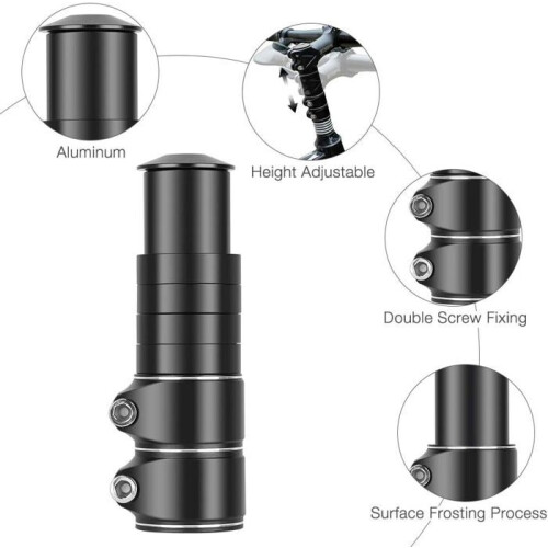 Height Adapter - Unspecified - Handlebar Riser - Aluminum - Adjustable Height - Safe and Stable 2