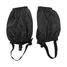 Waterproof Polyester Fiber Hiking Leg Gaiters for Camping & Climbing Black