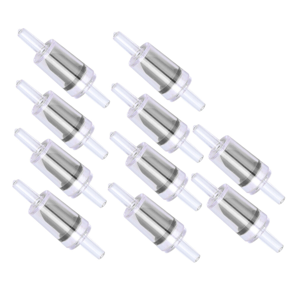 Fish Tank Check Valve 4Mm Pp Water Stop For Aquarium Air Pump 10 Pack Black 5081375741915