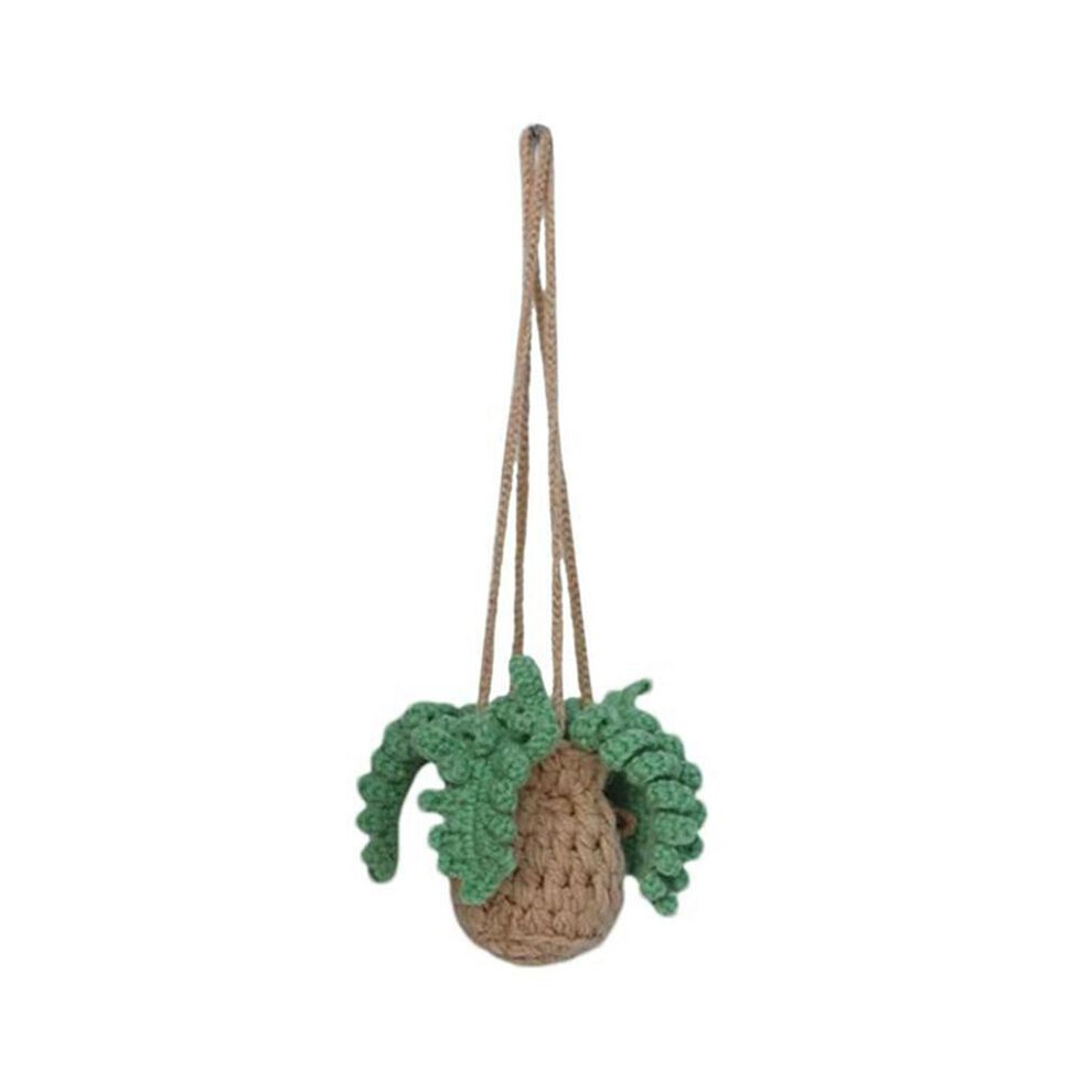 Car Pendants Cute Pendants Car Interior Decoration Crochet Plant Decoration Rearview Mirror Decoration Car Pendants 6031431277963