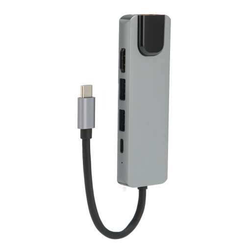 Ευέλικτος προσαρμογέας USB C Hub, σχεδιασμένος για Macbook Pro, Υποστηριζόμενη παροχή 2
