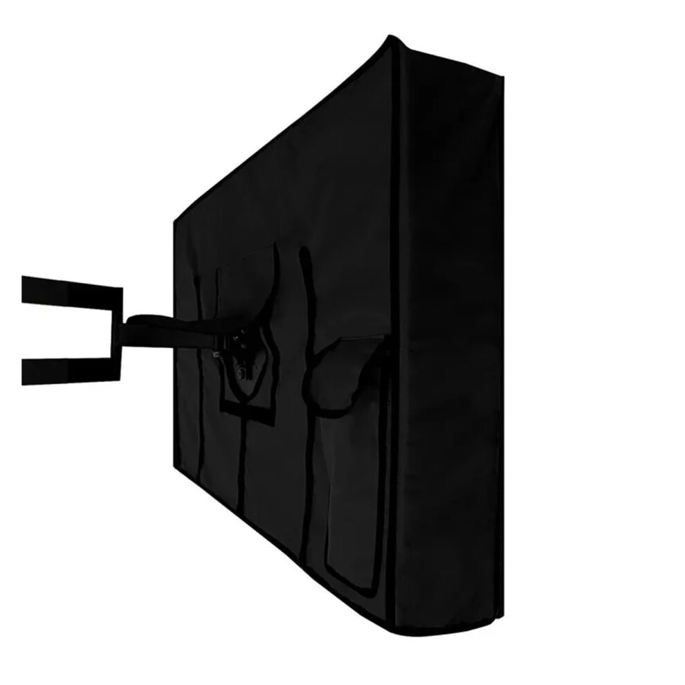 Tv Wall & Ceiling Mounts Waterproof Cover Set For 22'' To 70'' Outdoor Tvs, Dustproof Oxford Fits 55'' To 58'' Models Black 9199774097109