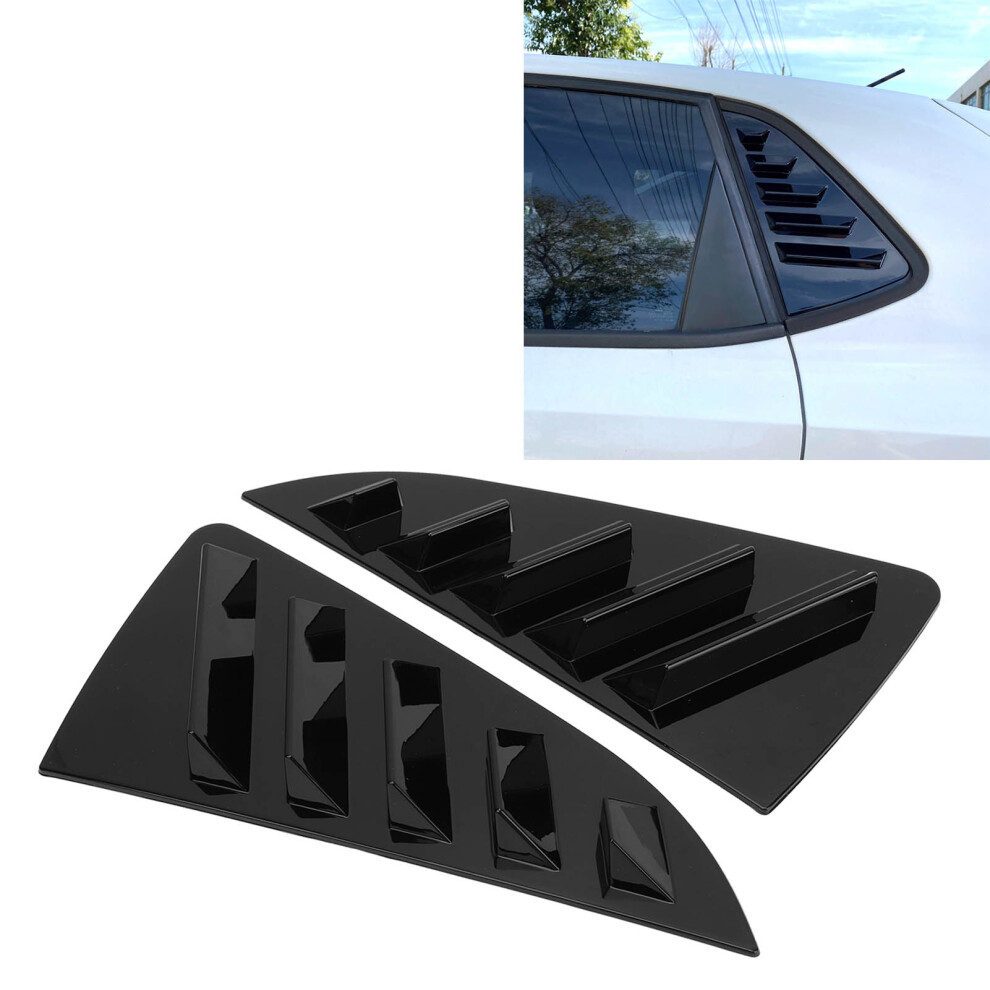 Stylish Glossy Abs Side Window Louver Cover For Mk5 6R 6C 2011-2017 Black 5061375747650