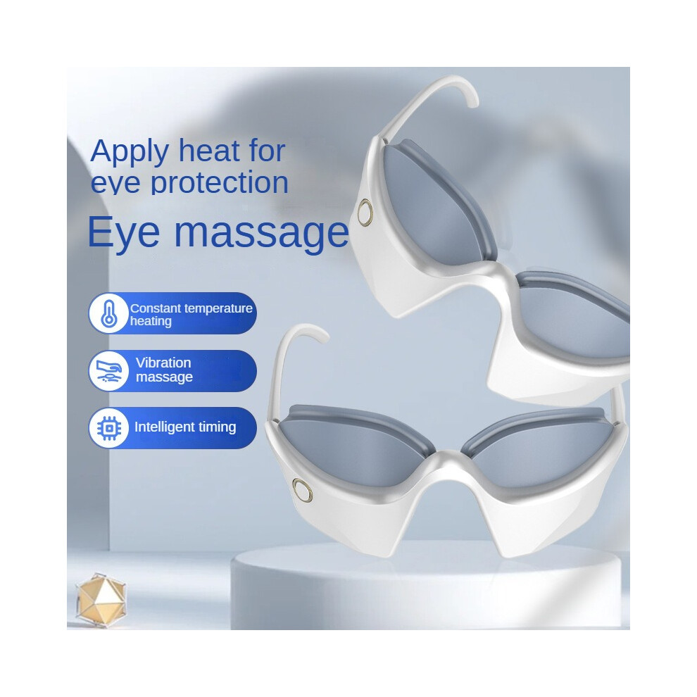 White (160*99*55Mm, ) Electric Eye Hot Compress Massage Eye Mask