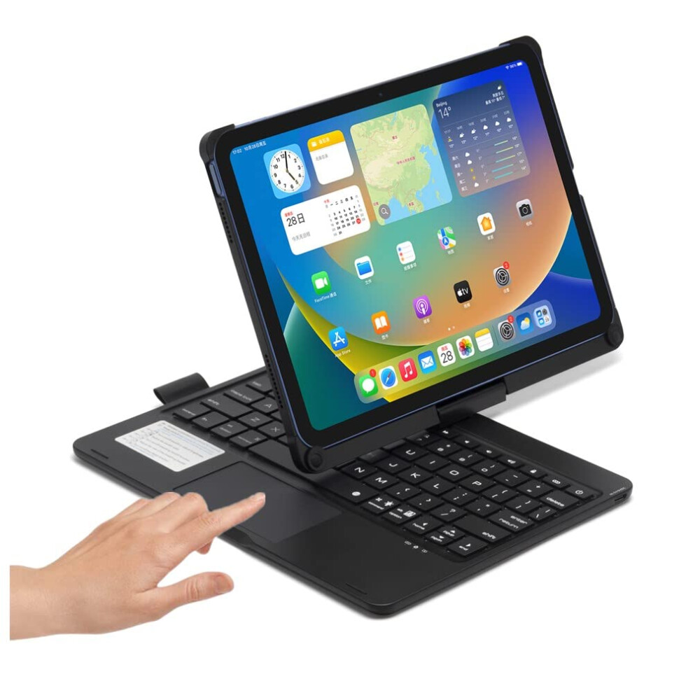 Keyboard Case With Trackpad For Ipad, 360 Rotating Backlit Keys For 10Th Gen 10.9 And 11' Models 9347817518924