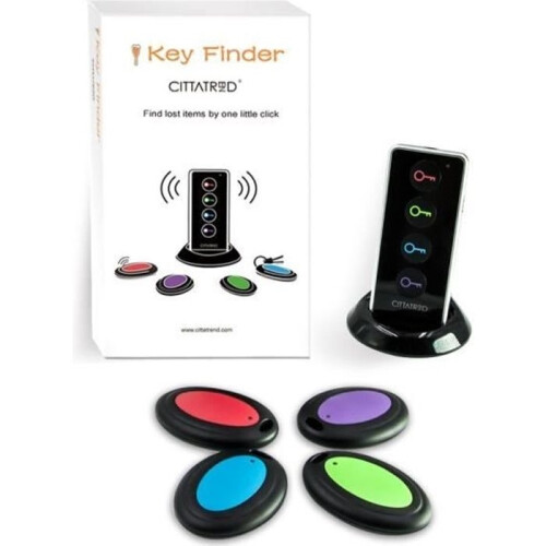 Objektfinder – CITTATREND – Schlüsselfinder – Alarm – 1 Sender – 4 Empfänger