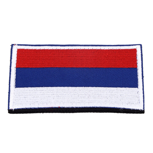 Versatile Russia Flag Patch Embroidered Hook & Loop for Hats & Bags