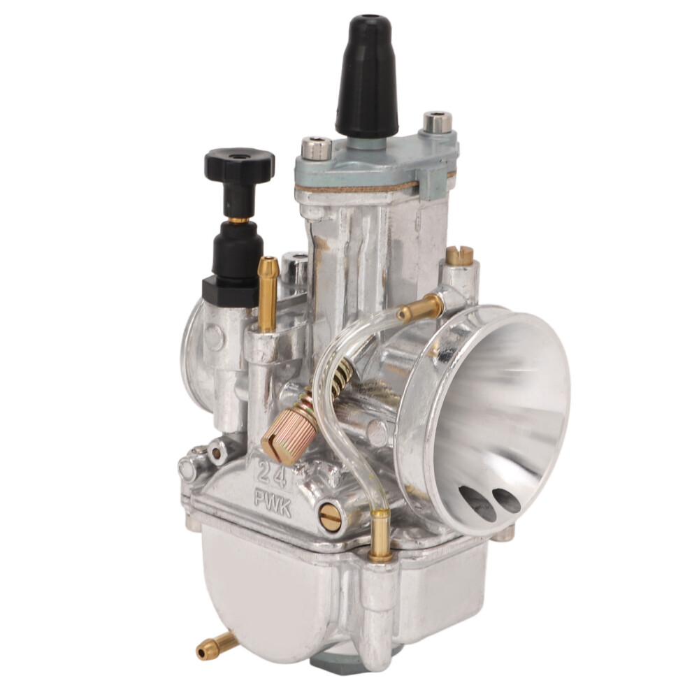 24Mm Metal Carburetor For 50Cc-110Cc Atv Quad Bike Motorcycle Silver 7631375749718