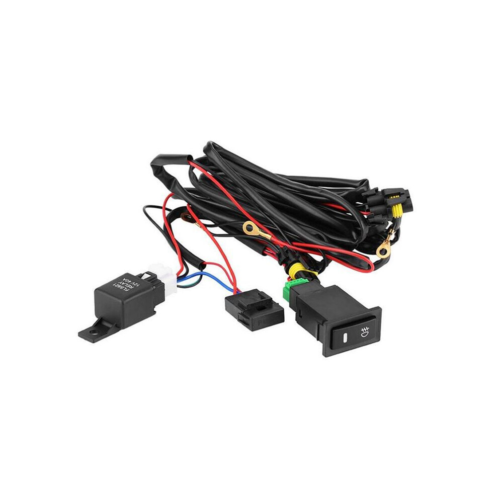 12V Universal Car Led Fog /Off Wiring Harness Fuse Relay Kit Fog Wiring Light 6132402152330
