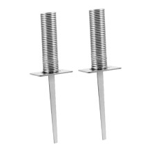 Detachable Soccer Corner Flag Ground Stakes - 2 Pcs Iron Stable Base for Football Training Agility Equipment