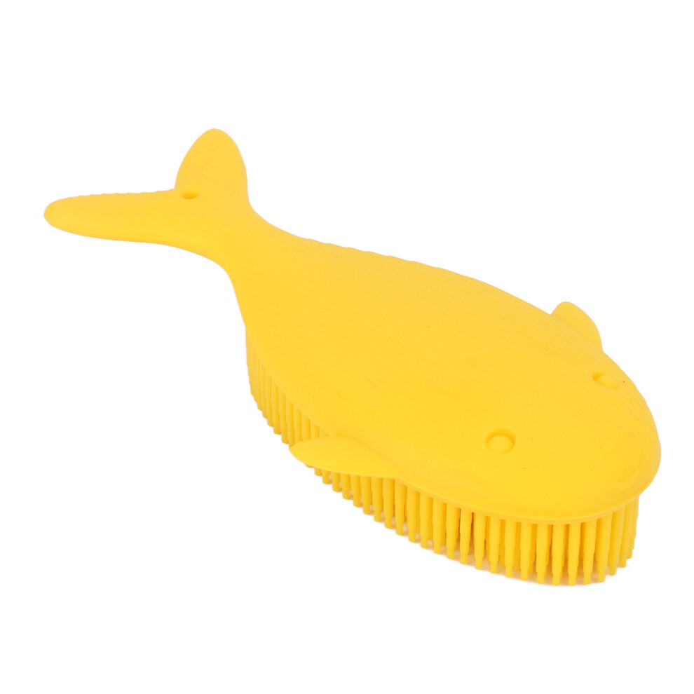 HighQuality Silicone Bath Scrub, Gentle Exfoliation With Sensory Fish Shape Odor Resistant Soft Bristles, SkinFriendly Exfoliation For All Skin Types