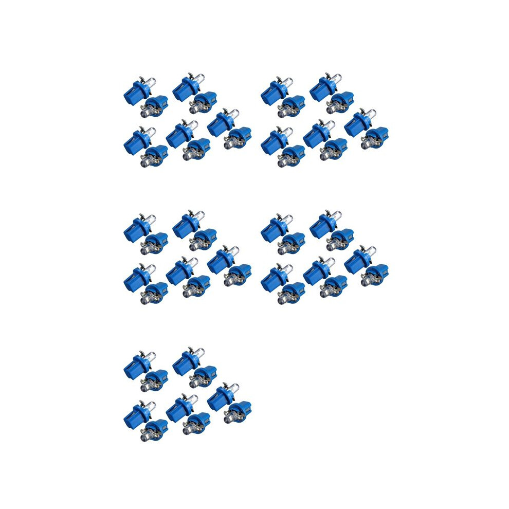 50Pcs Led Bulb Meter Dash B8-5D T5 Lamp With Holder Tuning Auto Car Light 6031634485387