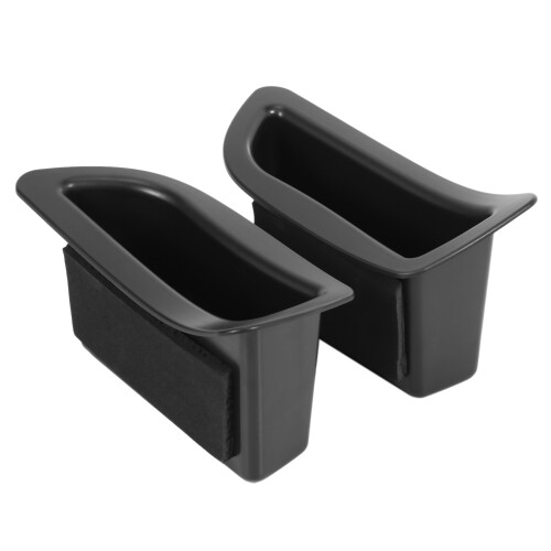 2Pcs/Set Black Front Door Handle Storage Box Container Holder Tray Car Accessories for  V40 V40Cc 2