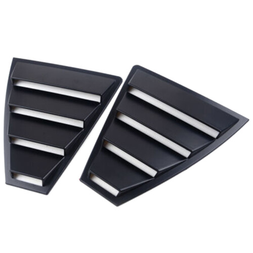 Rear Quarter Side Window Louvers Vent Cover Trim Panel Window Blinds Triangular for   2017 2018 2019
