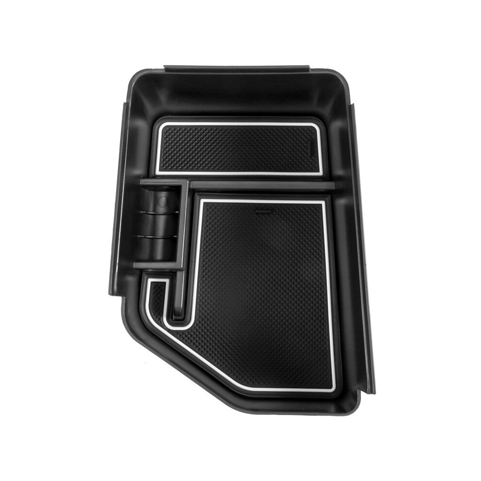 Center Console Organizer Tray For 2022+ Ev6 Armrest Storage Box Interior Accessories With Coin Holder, White 6131863105299