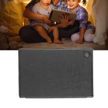 Funda para tableta A8 2021 de 10,5 pulgadas, cuero PU negro.