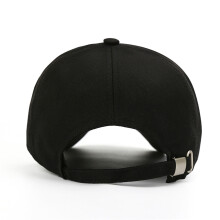 Herren Korean Canvas Baseball Cap Sonnenhut Schwarz 54/62cm für Angeln