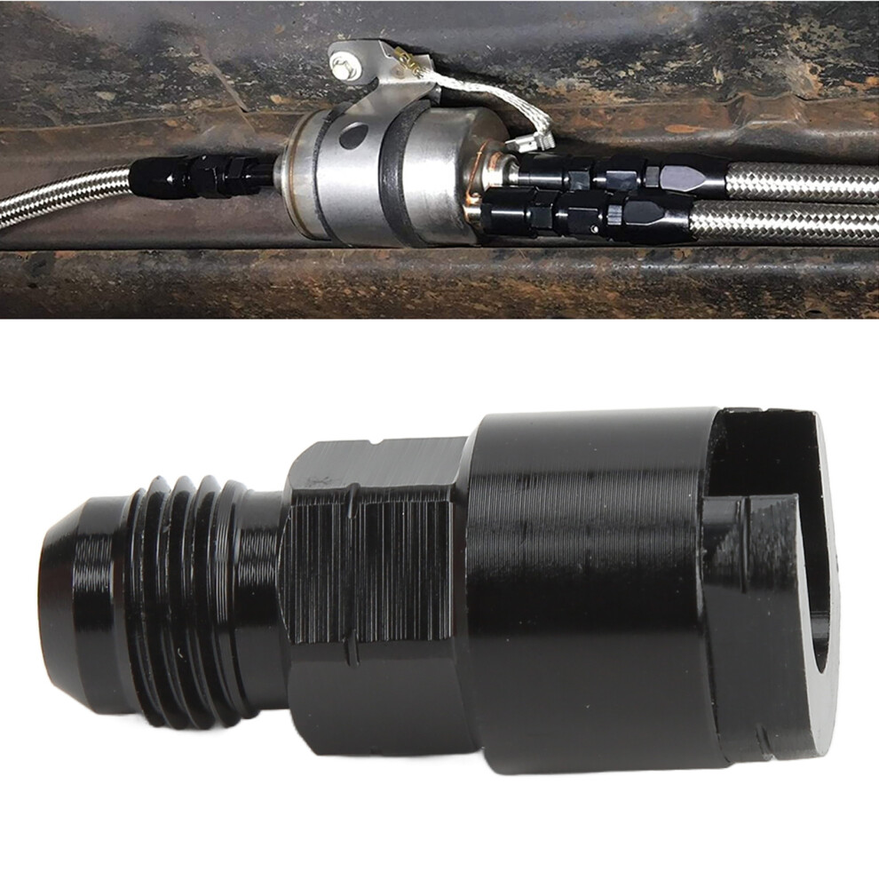 Efi Adapter An6 Aluminum Alloy Quick Disconnect 3/8In Black 4611375752362