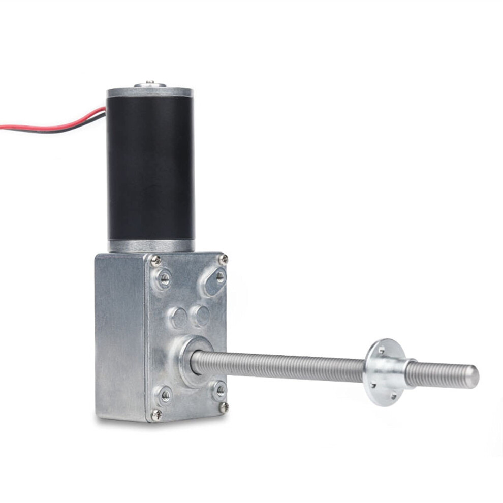 24V Torque Dc Geared Motor 7Nm Low Speed Worm Gear Motor With Flange 12Rpm Durable 9187378438268