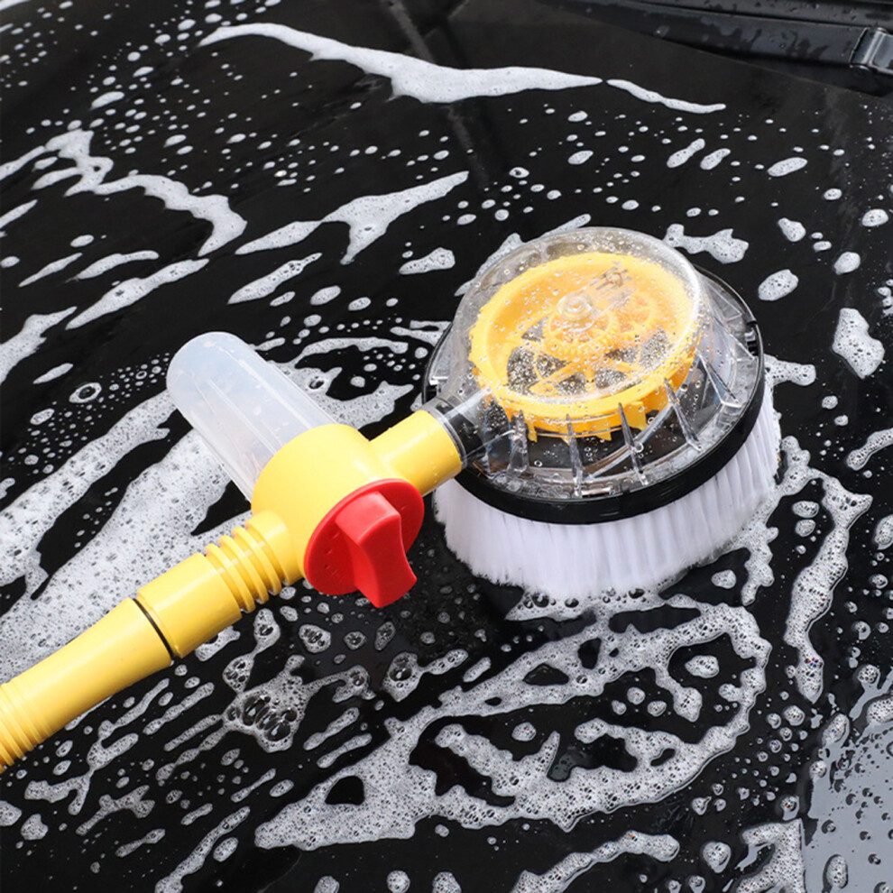 R-6310 Car Wash Brush Kit, 360 Spin, Detachable Extendable, Yellow 7901375753078