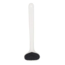 Escova esfoliante corporal para uso no chuveiro, com cabo longo ergonômico, ideal para as costas e feita com materiais confiáveis que garantem
