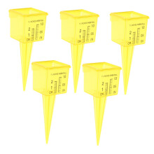 5pcs Outdoor Rain Gauge Sprinkler Accurate Measurement for Garden Lawn Watering and Yard Monitoring