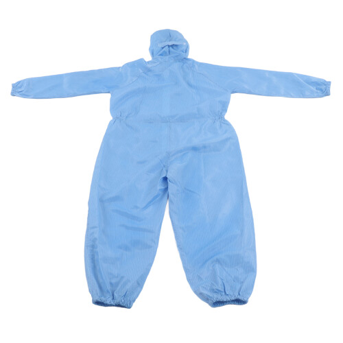 Universeller blauer Polyester-Schutzoverall mit Kapuze 2XL Staubdicht 1