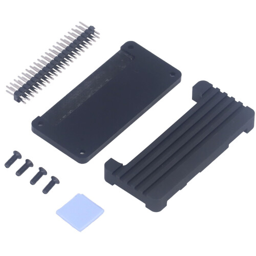 Aluminum Alloy Passive Cooling Case for Raspberry Pi Zero 2W Black