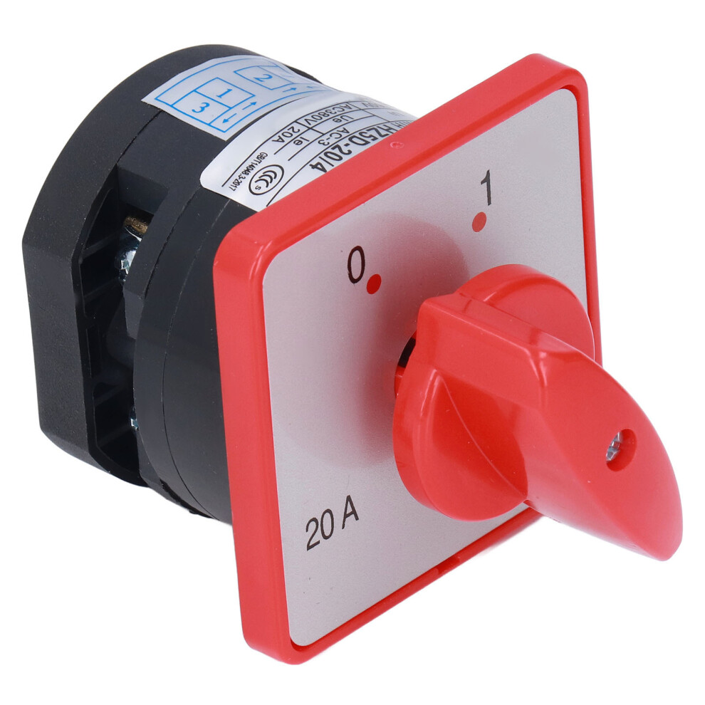 Durable Ac 380V 1 Pole 2 Position Switch 20A Current 4Kw Power 4251375758287