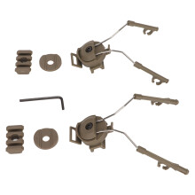 Tactical Headset Adapter for Shooting Ear Protection, Natural Sound Reproduction for Electronic Hearing Protection, Rotating Design for Flexibility