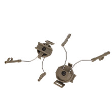 Helmet Rail Adapter Kit for FAST ACH MICH Peltor Comtac Headphones Mud