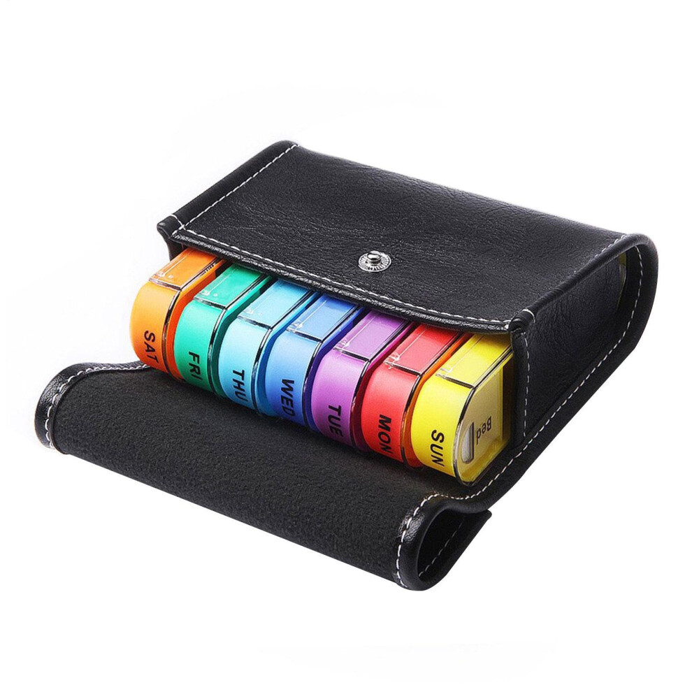 Weekly Pill Box 7 Day Pill Box Organizer Oversized Daily Medicine Organizer Tablet Dispenser For Vitamins Large Pills