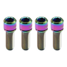 RISK 4pcs M6x18mm Bolt for Disc Brake Caliper Clamp MTB Bike Bicycle Screw Crank Lock Bolts for Road